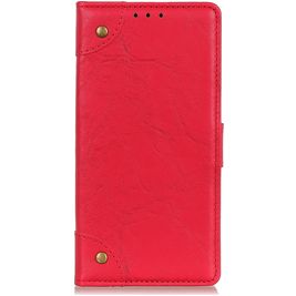 Mobigear Ranch Samsung Galaxy A21 Hülle Klapphülle Geldbörse - Rot