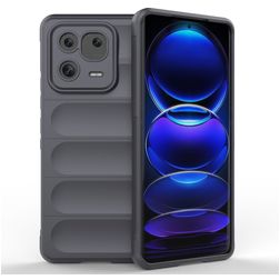 Mobigear Bumpy Xiaomi 13 Pro Hülle Flexibles TPU Backcover - Charcoal