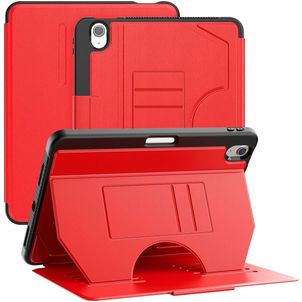 Mobigear Magnetic Folio iPad Air 11 Zoll (2024) Hülle Klapphülle + Stifthalter - Rot