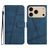 Mobigear Stitch iPhone 17 Pro Hülle Klapphülle Geldbörse - Blau