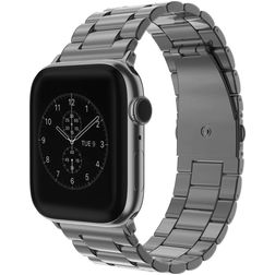 Mobigear Antwerp Edelstahl Apple Watch Armband Faltschließe - 42/41/40/38 mm - Grau