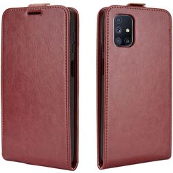 Mobigear Samsung Galaxy M51 Hülle Flipcase - Braun