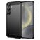 Mobigear Brushed Slim Samsung Galaxy S25 Plus Hülle Flexibles TPU Backcover - Schwarz