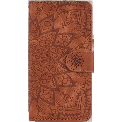 Mobigear Mandala Xiaomi Mi A3 Hülle Klapphülle Geldbörse - Braun