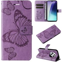 Mobigear Butterfly Xiaomi Redmi 14C Klapphülle Portemonnaie - Lila