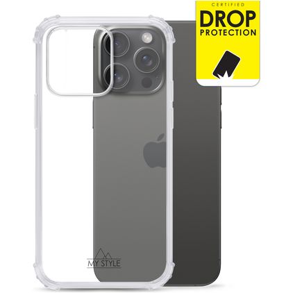 My Style Protective Flex Durchsichtig iPhone 15 Pro Max Hülle Flexibles TPU Backcover Stoßfest - Transparent
