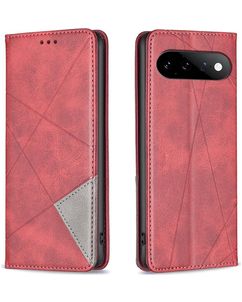 Mobigear Rhombus Slim Google Pixel 11 Hülle Klapphülle - Rot
