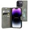 Mobiparts Classic Wallet iPhone 14 Pro Hülle Klapphülle Geldbörse - Granite Grey