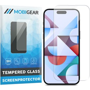 Mobigear iPhone 15 Pro Max Panzerglas Gehärtetes Glas Displayschutz - Hüllenfreundlich