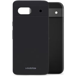 Mobilize Rubber Gelly Google Pixel 8a Hülle Flexibles TPU Backcover - Matt Black