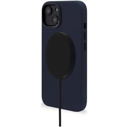 Decoded iPhone 14 Plus MagSafe Hülle Echtes Leder Backcover Stoßfest - Steel Blue