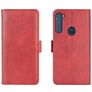 Mobigear Slim Magnet Motorola One Fusion Plus Hülle Klapphülle Geldbörse - Rot