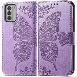Mobigear Butterfly Nokia G42 Hülle Klapphülle Geldbörse - Lila