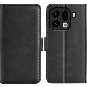 Mobigear Slim Magnet OPPO Find X9 Pro Hülle Klapphülle Geldbörse - Schwarz
