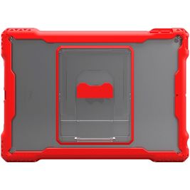 MAXCases Shield Extreme-X iPad 9 (2021) Stoßfeste Hardcase Hülle + Ständer - Transparent / Rot