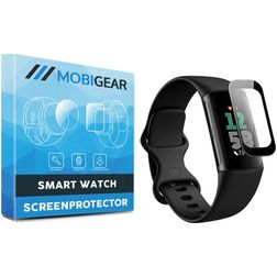 Mobigear Fitbit Charge 6 Hydrogel TPU Displayschutz - Schwarz