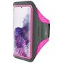 Mobiparts Comfort Fit Handyhalterung Joggen Samsung Galaxy S20 Plus Sporthülle Neopren Sportarmband - Neon Pink