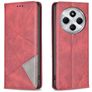Mobigear Rhombus Slim Xiaomi Redmi 14C Hülle Klapphülle - Rot