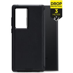 Mobilize Defender Samsung Galaxy S23 Ultra Hülle Hardcase Backcover Stoßfest - Schwarz