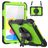 Mobigear SureGrip Xtreme iPad 11 (2025) Hülle Kunststoff,Silikon Backcover + Schulterträger + Ständer - Schwarz / Grün