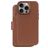 Decoded Detachable Wallet iPhone 16 Pro Max MagSafe Hülle Echtleder 2in1 Klapphülle (herausnehmbar) Portemonnaie - Tan