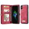 Caseme 008 iPhone X Hülle Abnehmbare 2in1 Klapphülle Geldbörse - Rot