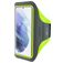 Mobiparts Comfort Fit Handyhalterung Joggen Samsung Galaxy S21 Sporthülle Neopren Sportarmband - Neon Green