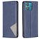 Mobigear Rhombus Slim Motorola Edge 40 Neo Hülle Klapphülle - Blau