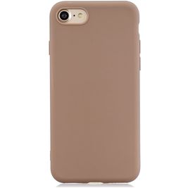 Mobigear Colors iPhone SE (2020) Hülle Flexibles TPU Backcover - Braun