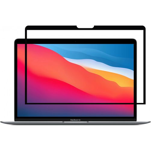 GrizzlyCoat MacBook Air 13 Zoll (2010-2019) Displayschutz Anti-Glare Schutzfolie - Hüllenfreundlich - Schwarz Model A1369 / A1466