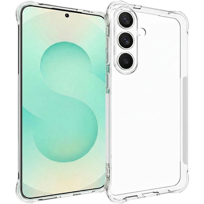 Mobigear Cushion Durchsichtig Samsung Galaxy S25 FE Hülle Flexibles TPU Backcover - Transparent
