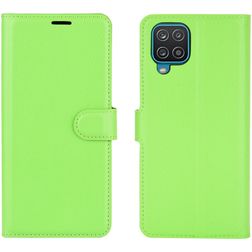 Mobigear Classic Samsung Galaxy A12 Klapphülle Portemonnaie - Grün