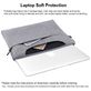 Haweel Oxford Laptop Aktentasche 15 - 16 Zoll Laptoptasche + Handgriff - Grau