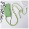 Mobigear Lanyard Card iPhone 15 Silikon Handykette mit Kartenfach - Grün