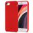 Mobigear Rubber Touch iPhone 8 Silikon Hülle Backcover - Rot