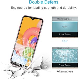 Mobigear Samsung Galaxy A01 Panzerglas Gehärtetes Glas Displayschutz - Hüllenfreundlich