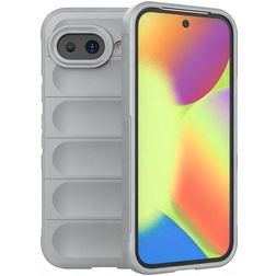 Mobigear Bumpy Google Pixel 10a Hülle Flexibles TPU Backcover - Grau