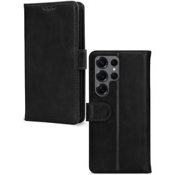 Mobilize Premium Gelly Samsung Galaxy S25 Ultra Hülle Klapphülle Geldbörse - Schwarz