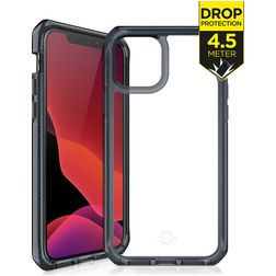 ITSkins SupremeClear iPhone 12 Pro Max Hülle Hardcase Backcover Stoßfest - Transparent / Schwarz