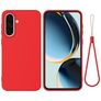 Mobigear Rubber Touch Samsung Galaxy A37 Silikon Hülle Backcover - Rot