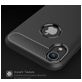 Mobigear Brushed Slim iPhone XR Hülle Flexibles TPU Backcover - Schwarz