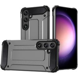Mobigear Outdoor Samsung Galaxy S24 Hülle Hardcase Backcover Stoßfest - Grau