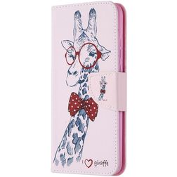 Mobigear Design HONOR 9X Lite Klapphülle Portemonnaie - Giraffe