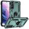 Mobigear Armor Ring Samsung Galaxy S22 Hülle Hardcase Backcover Stoßfest mit Ringhalter - Grün