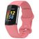 Mobigear Sport Dual Silikon Fitbit Charge 5 Armband Drückerschließe - Magenta