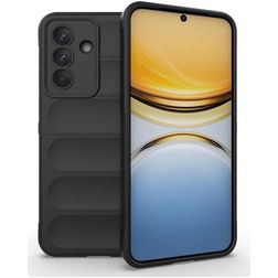 Mobigear Bumpy Samsung Galaxy A37 Hülle Flexibles TPU Backcover - Schwarz