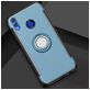Mobigear Armor Ring HONOR 8X Hülle Hardcase Backcover Stoßfest mit Ringhalter - Blau