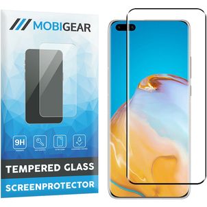 Mobigear Premium Huawei P40 Pro Panzerglas Gehärtetes Glas Displayschutz - Hüllenfreundlich - Schwarz