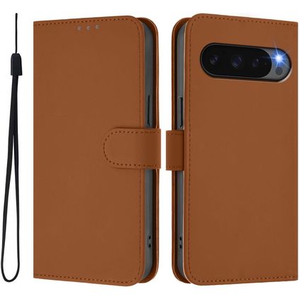 Mobigear Urban Wallet Google Pixel 10 Hülle Klapphülle Geldbörse - Braun