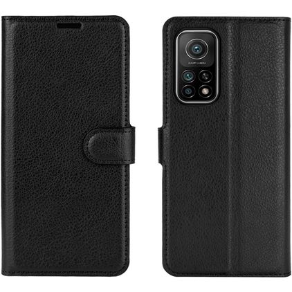 Mobigear Classic Xiaomi Mi 10T Hülle Klapphülle Geldbörse - Schwarz